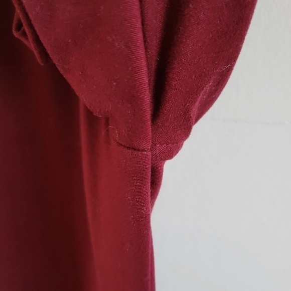 MARIKA Athletic Long Sleeve Back Cutout Mesh Red Maroon Small - Picture 5 of 8